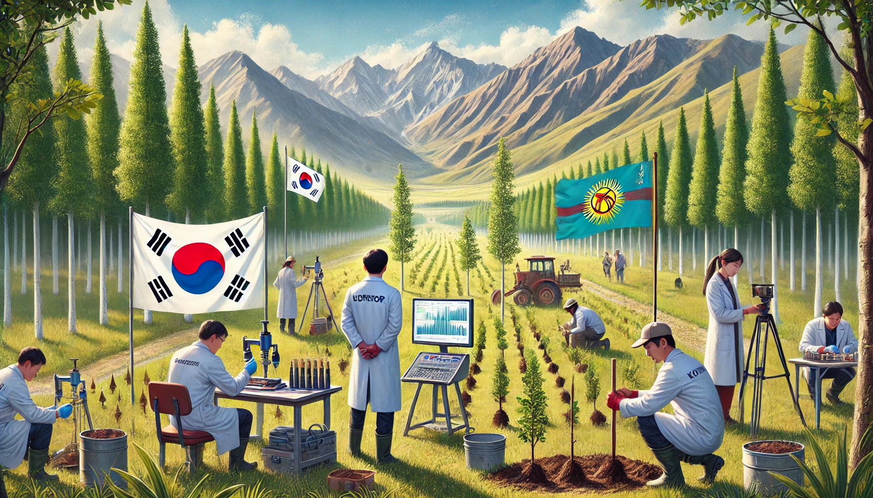 한국의 우수한 산림과학기술로 키르기스스탄의 산림복원 돕는다!